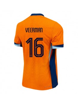 Niederlande Joey Veerman #16 Heimtrikot EM 2024 Kurzarm